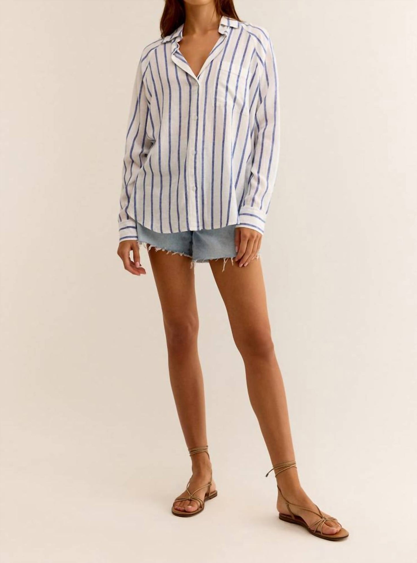 Z Supply - Perfect Linen Striped Top