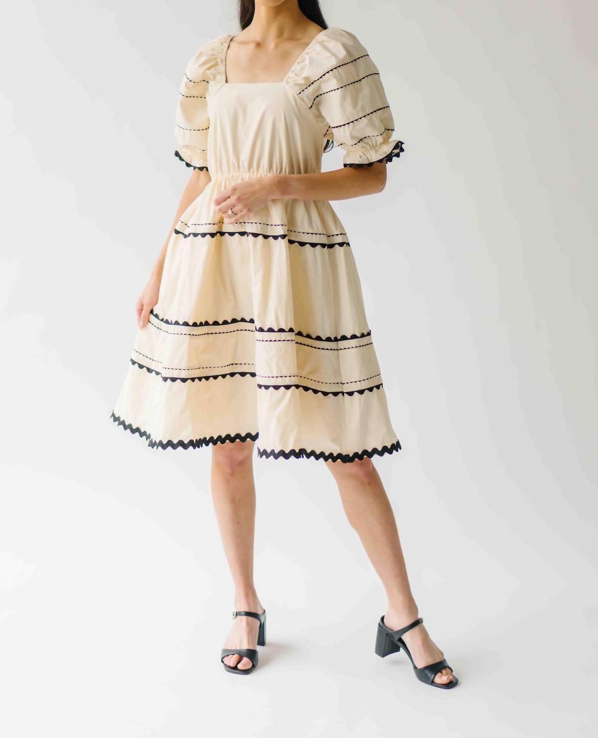 &Merci - Grace Ric Rac Babydoll Mini Dress