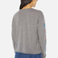 Mother - Long Sleeve Slouchy Cut Off Sweatshirt
