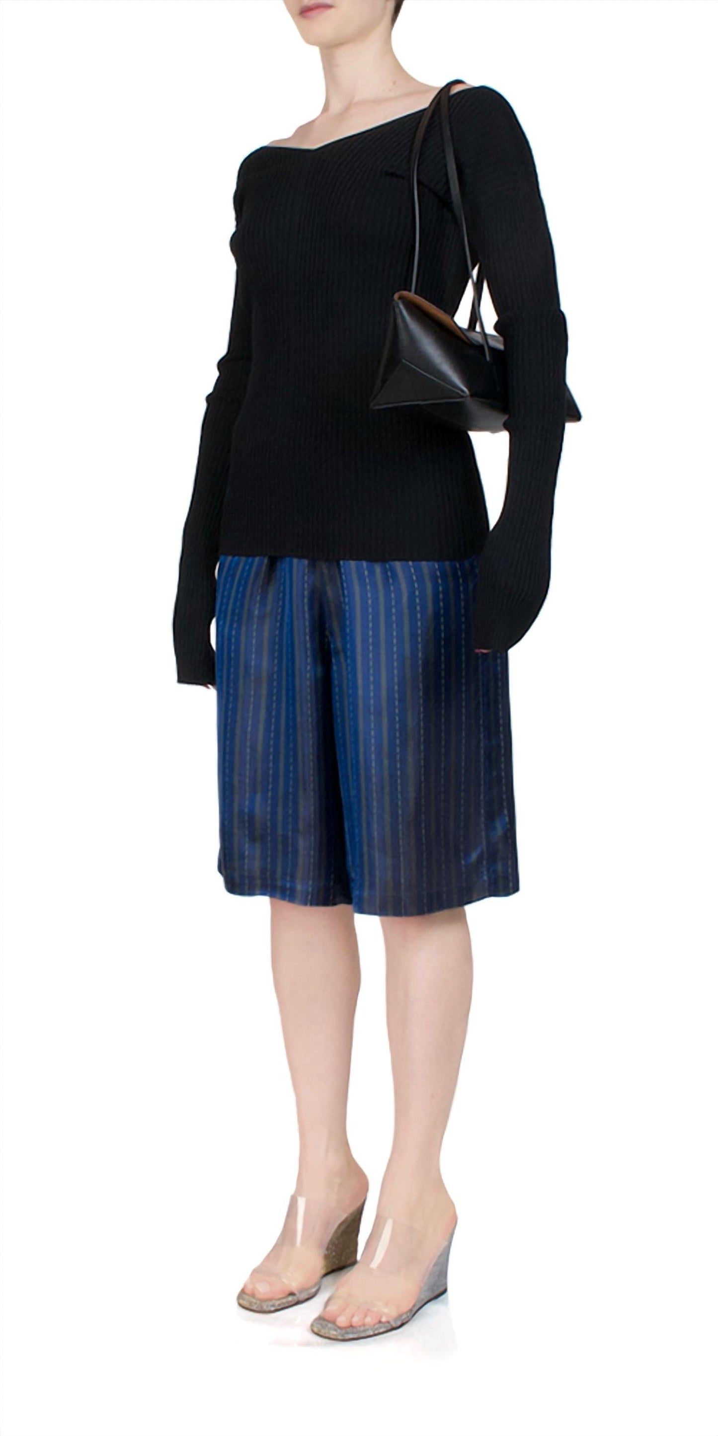 6397 - Women's B-ball Short Iridescent Stripe