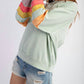 Easel - Rainbow Stripe Sweatshirt