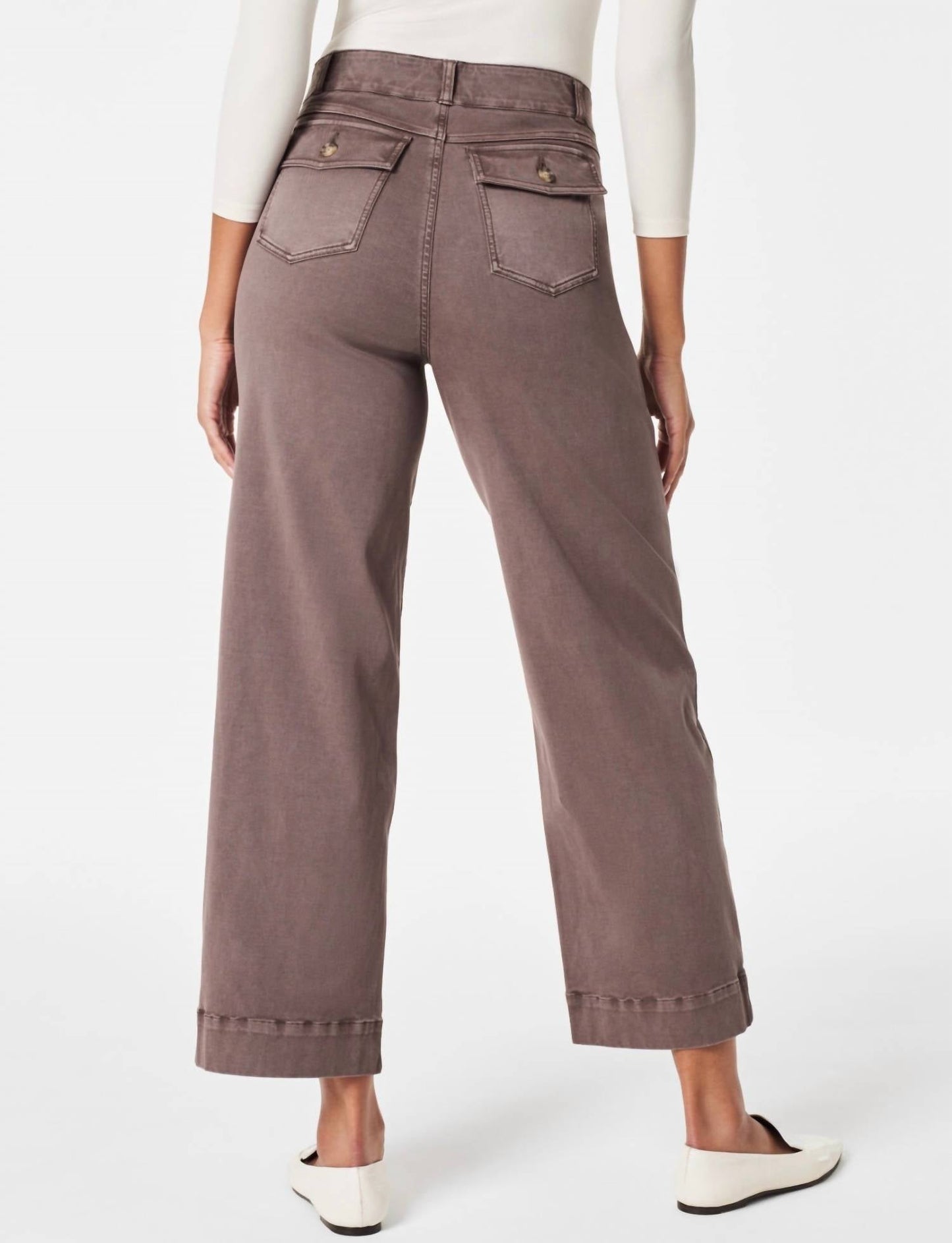 Spanx - Stretch Twill Cropped Wide Leg Pant