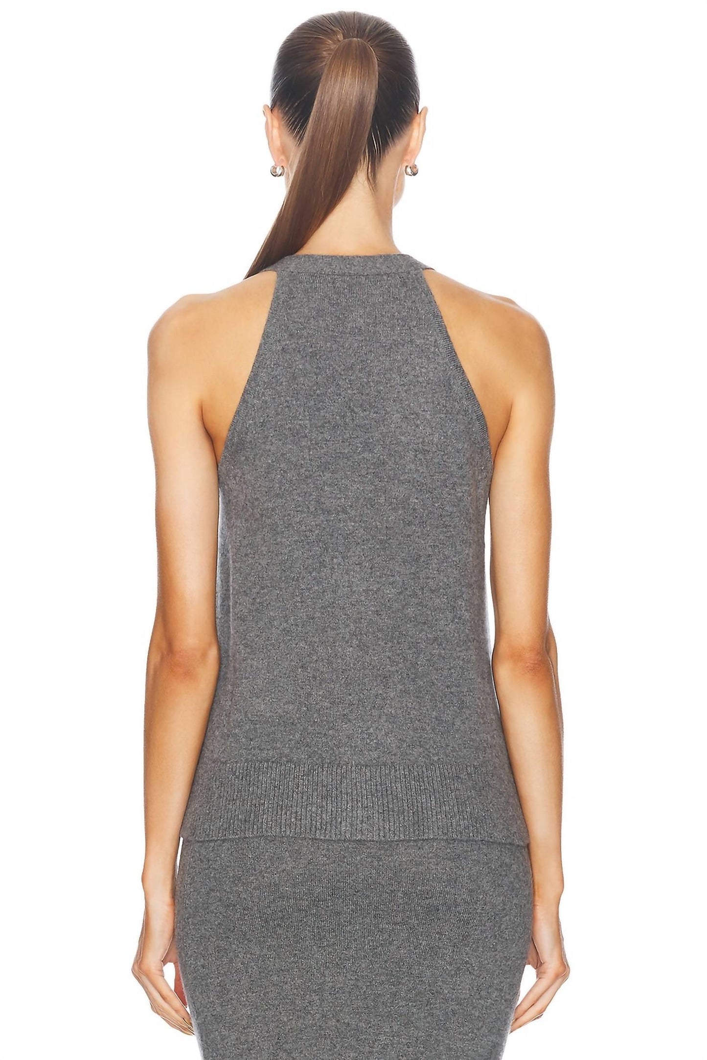 Enza Costa - Cashmere V Neck Halter Cardigan