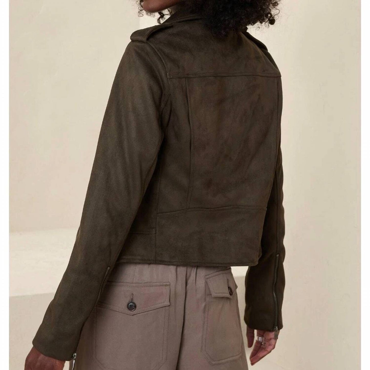 Banana Republic - Faux Suede Moto Jacket