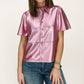 Dolce Cabo - Carter Metallic Leather Top