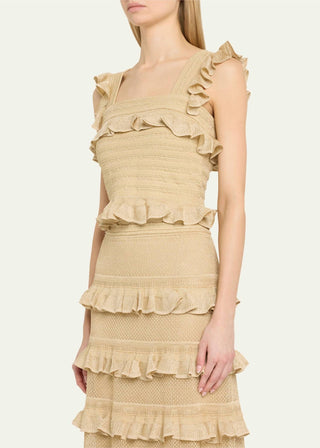 Zimmermann - Illuminate Lace Frill Cami Top