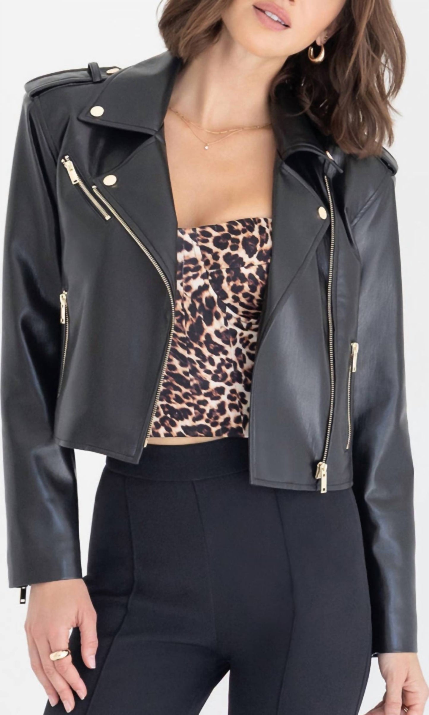 Generation Love - Cosita Crepe Moto Jacket