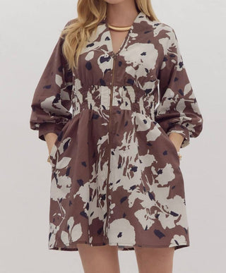 Entro - Zip Up Mini Dress