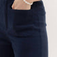 Entro - High Waisted Wide Leg Ankle Length Pants