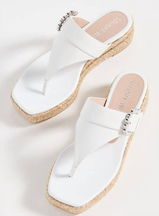 Stuart Weitzman - PEARL BUCKLE ESPADRILLE SANDAL