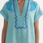 Saloni - Aree Kaftan Midi Dress