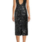 Donna Morgan - Mock Neck Sequin Open Back Party Dress