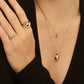 Eklexic - Women's Micro Harmony Pebble Pendant Necklace