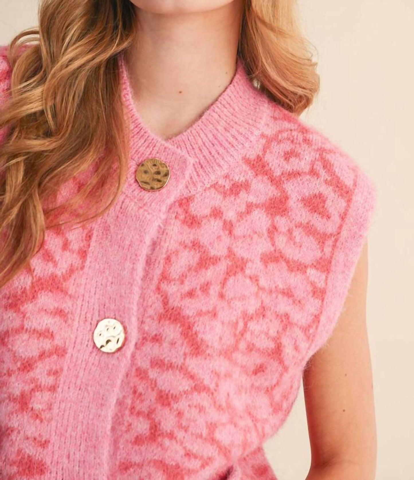&Merci - Leopard Crewneck Vest