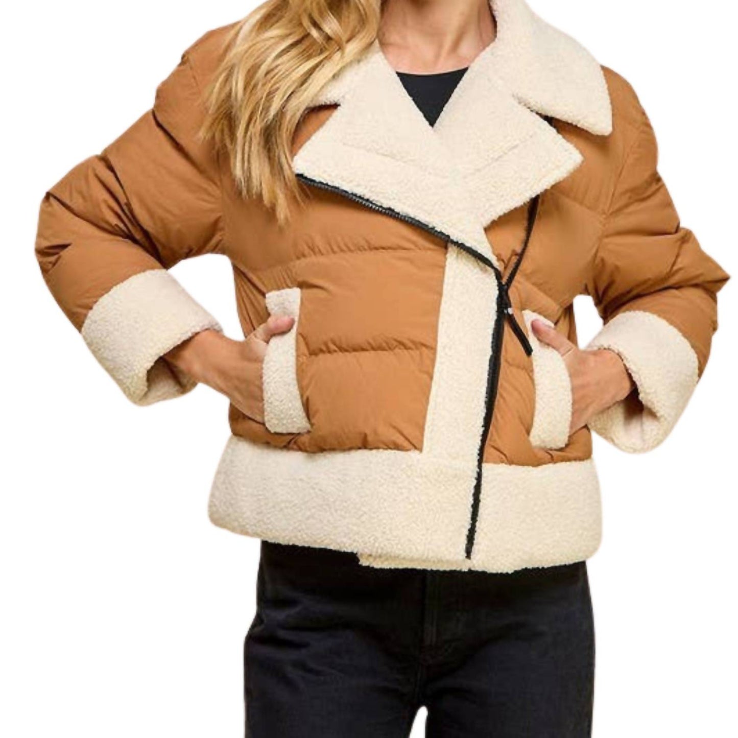 Tcec - Sherpa Trim Padded Puffer Jacket