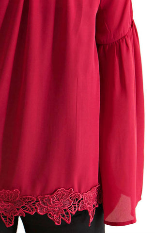 Entro - Lace, Bell & Tassel Tunic Top