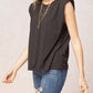 Entro - Solid Shoulder Pad Top