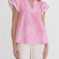 Entro - Ric Rac Floral Top