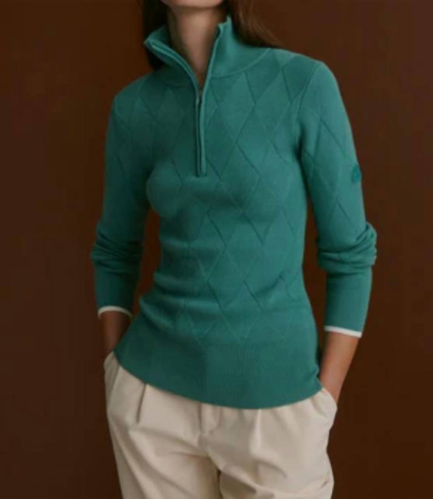 Varley - Lawson Half-zip Knit Sweater