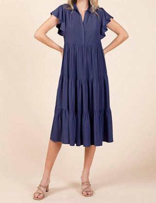 Mittoshop - Solid Tiered Midi Dress