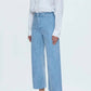 Pistola - Penny Crop High Rise Wide Leg Jeans