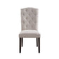 Gerardo Linen Weathered Dining Chair (Set of 2) - Beige