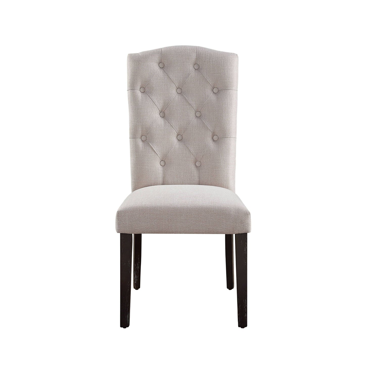 Gerardo Linen Weathered Dining Chair (Set of 2) - Beige