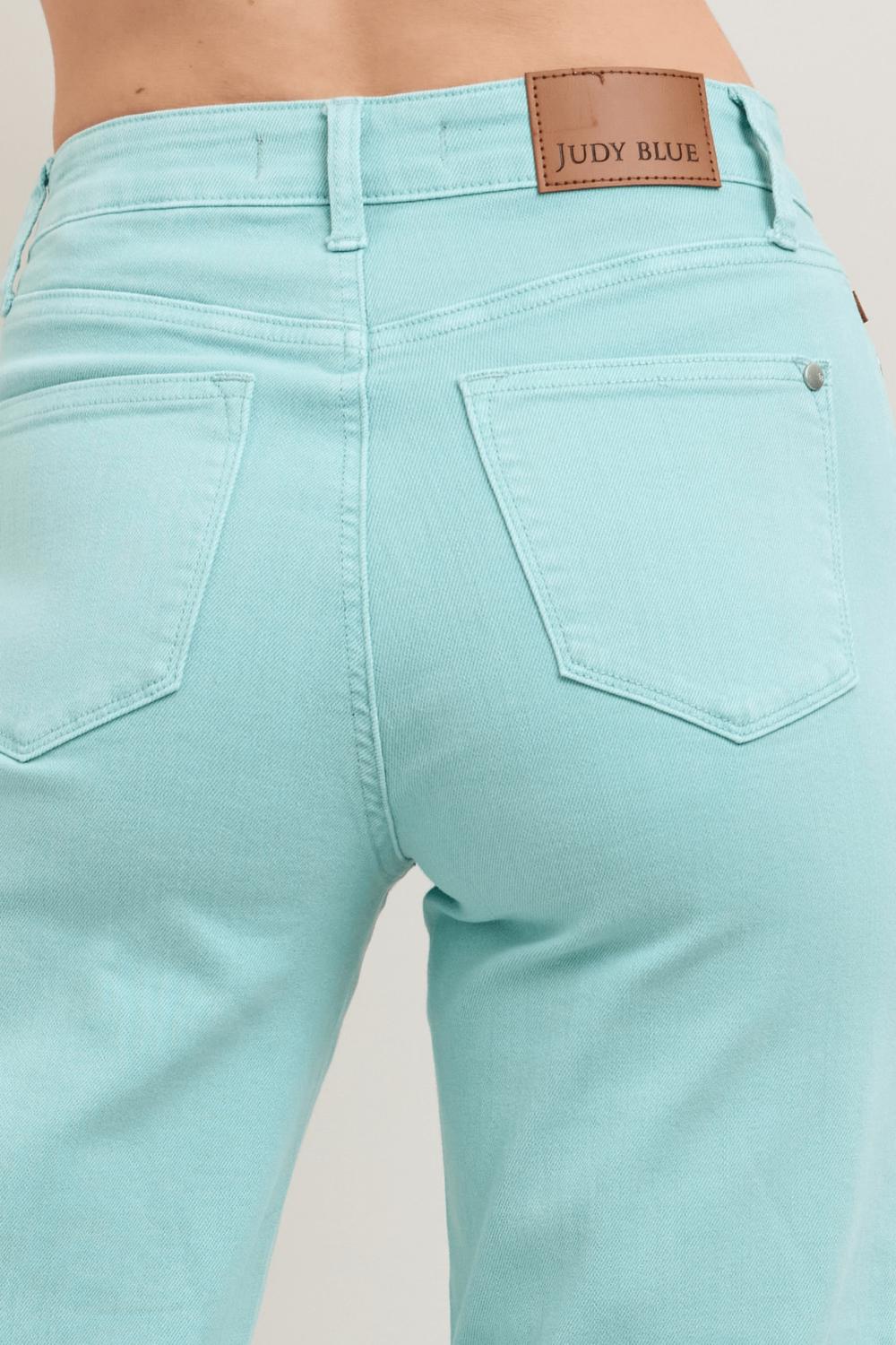 Judy Blue - High Waist Wide Leg Crop Jean