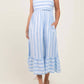 Entro - Striped Dress with Tie Back