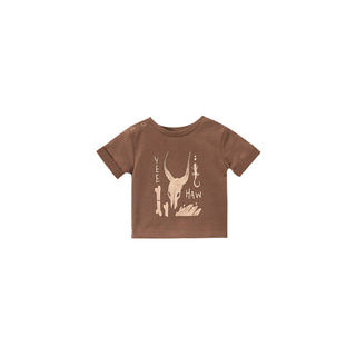 Omamimini - Baby Boxy Yee Haw print t-shirt