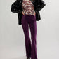 Free People - Penny Pull On Velvet Flare Pant