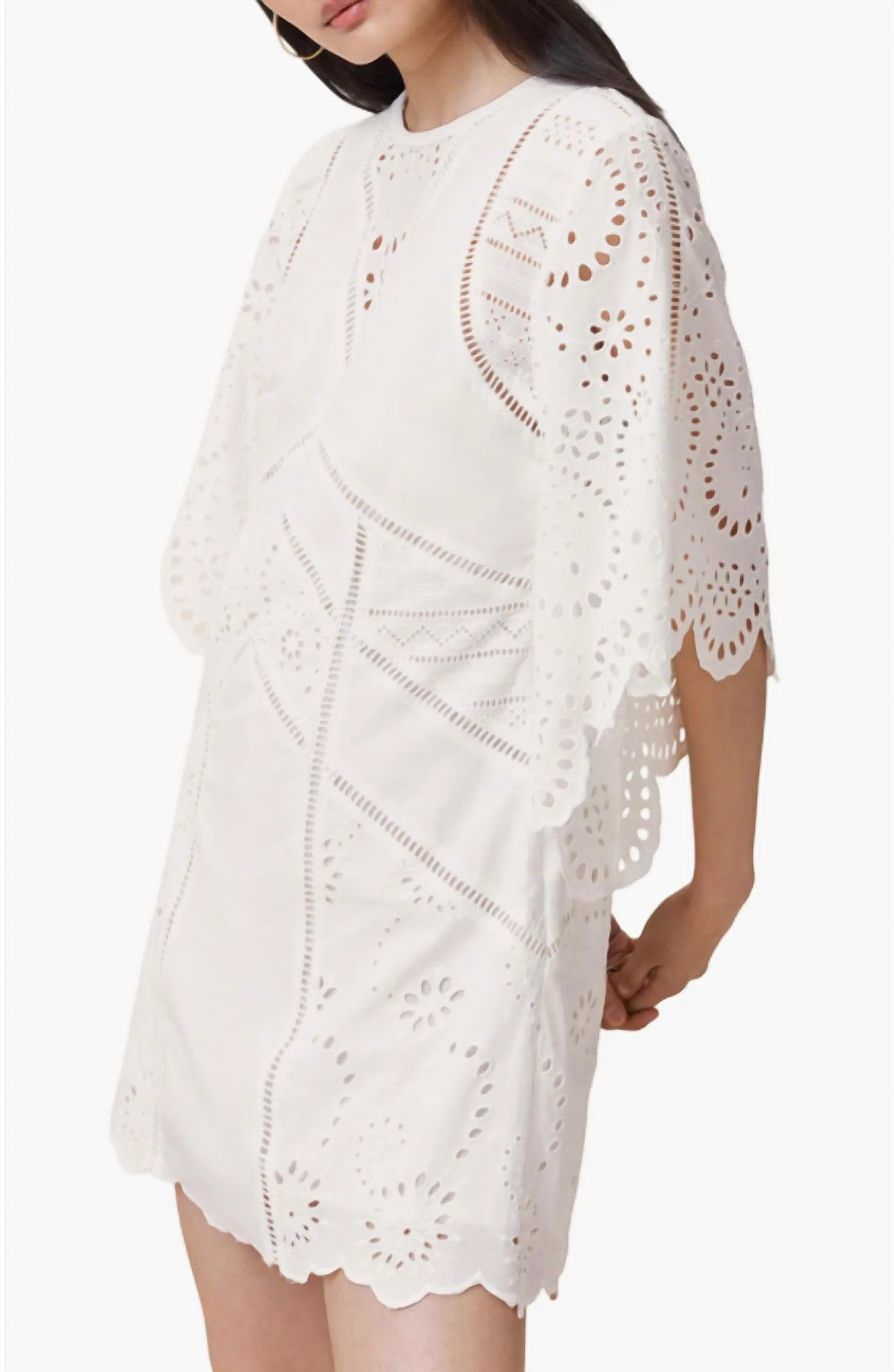 Allsaints - Luci Eyelet Embroidered Minidress