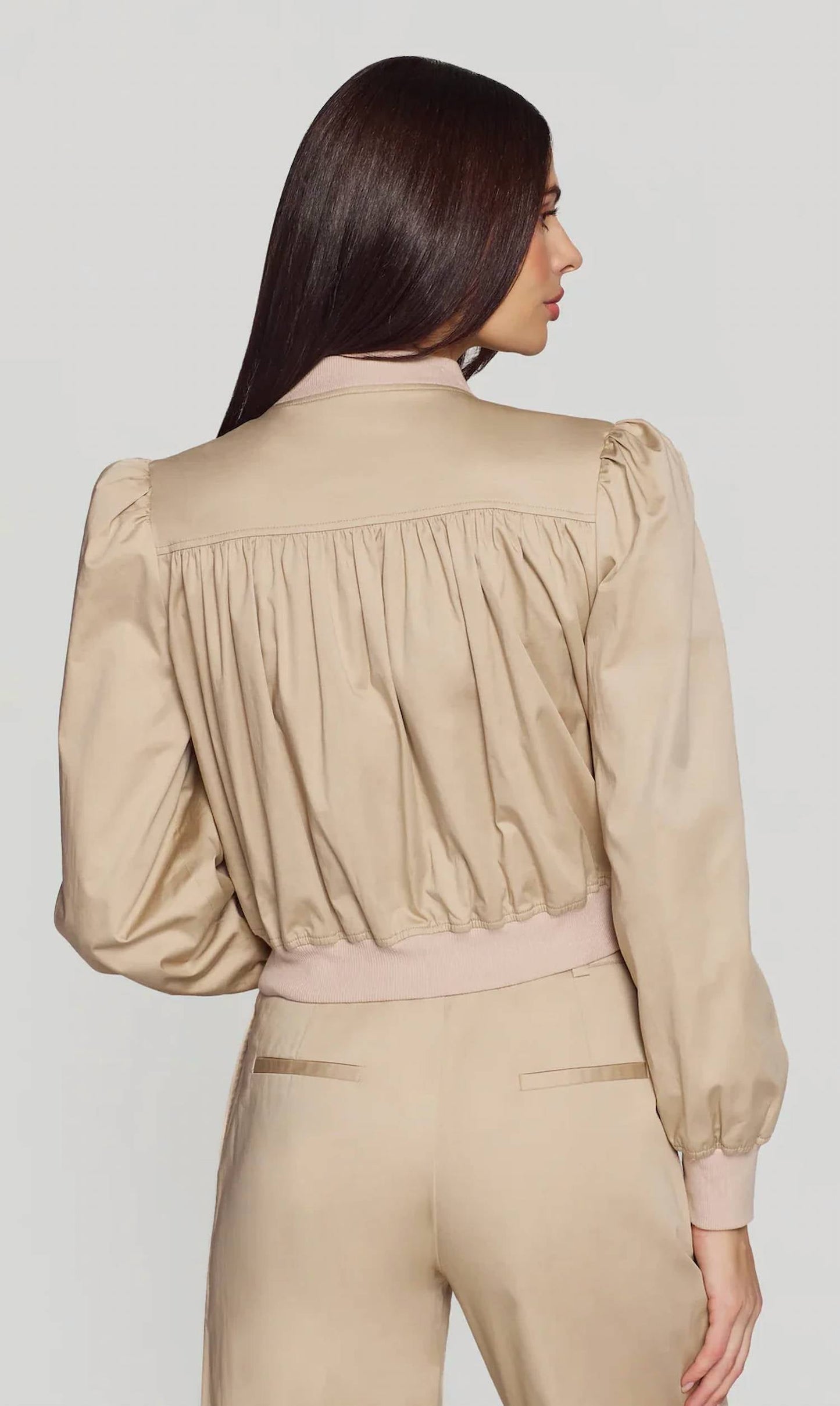 Generation Love - Sariah Cotton Sateen Bomber Jacket