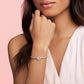Pandora - Women's Rose Radiant Hearts Charm With Lavender Zirconia