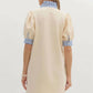 Entro - Ruffle Collared Mini Dress