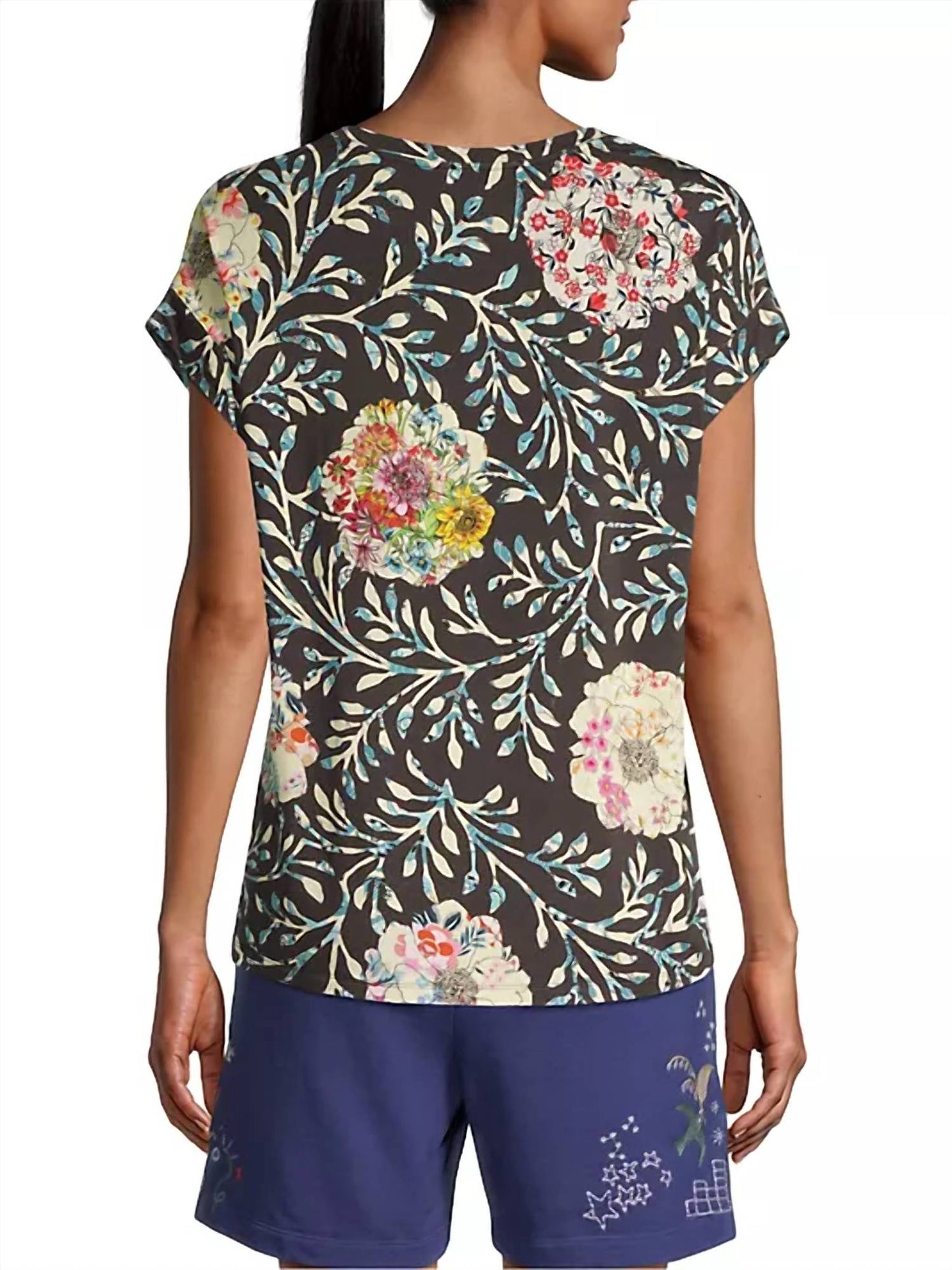 Johnny Was - Floral Kashim Relaxed Tee