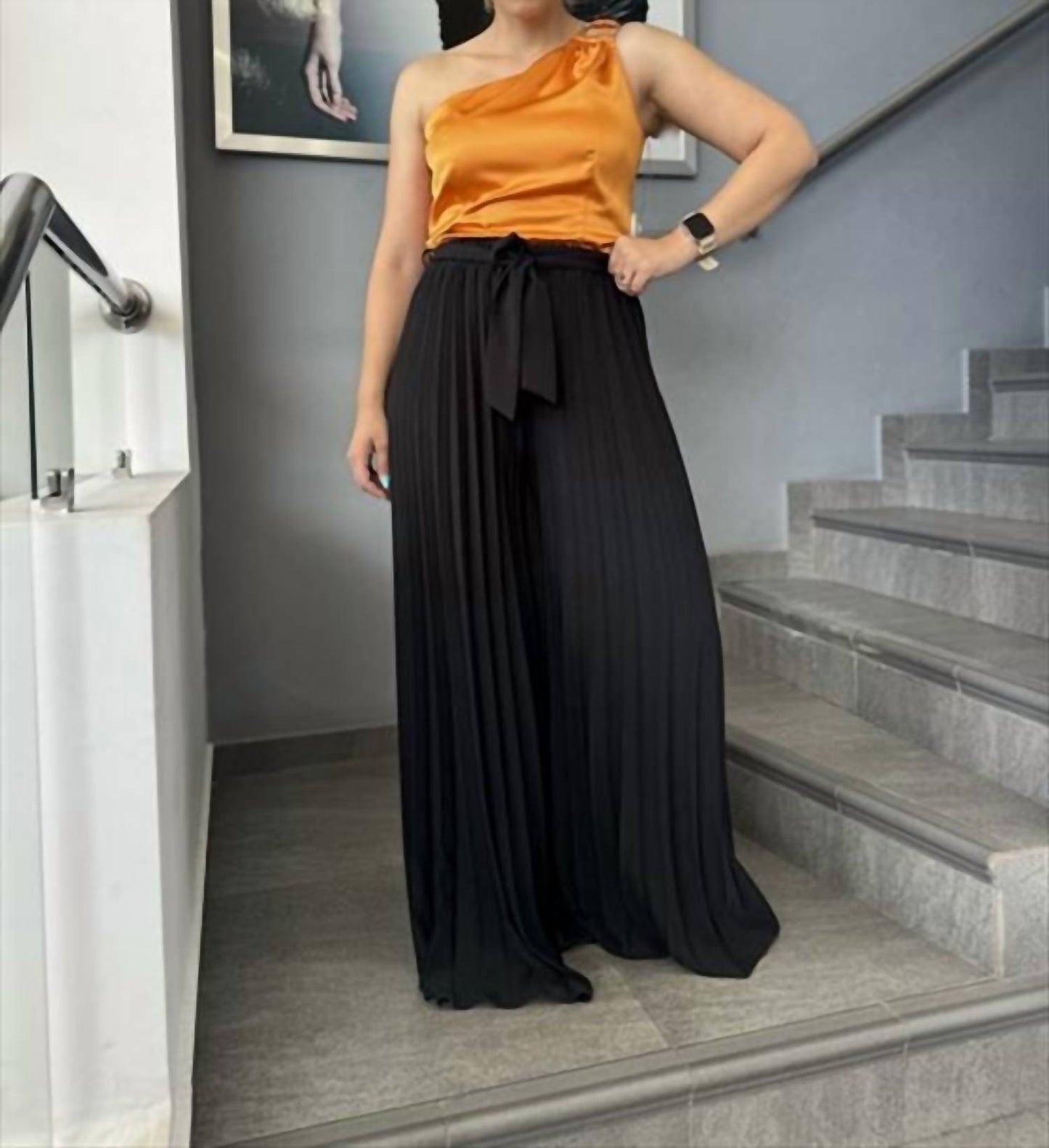 Apple Tree Apparel - Side Open Wide Leg Pants