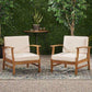 Perla Contemporary Club Chair with Water-Resistant Cushion