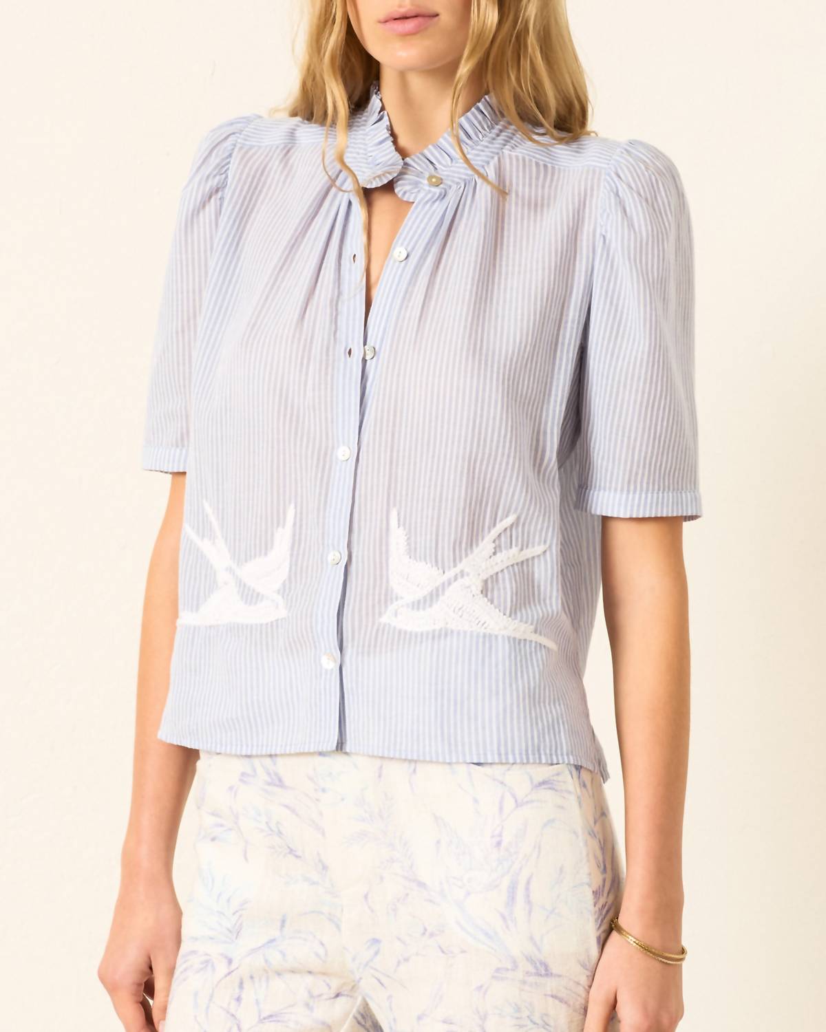 Alix Of Bohemia - Winn Swallow Stripe Shirt