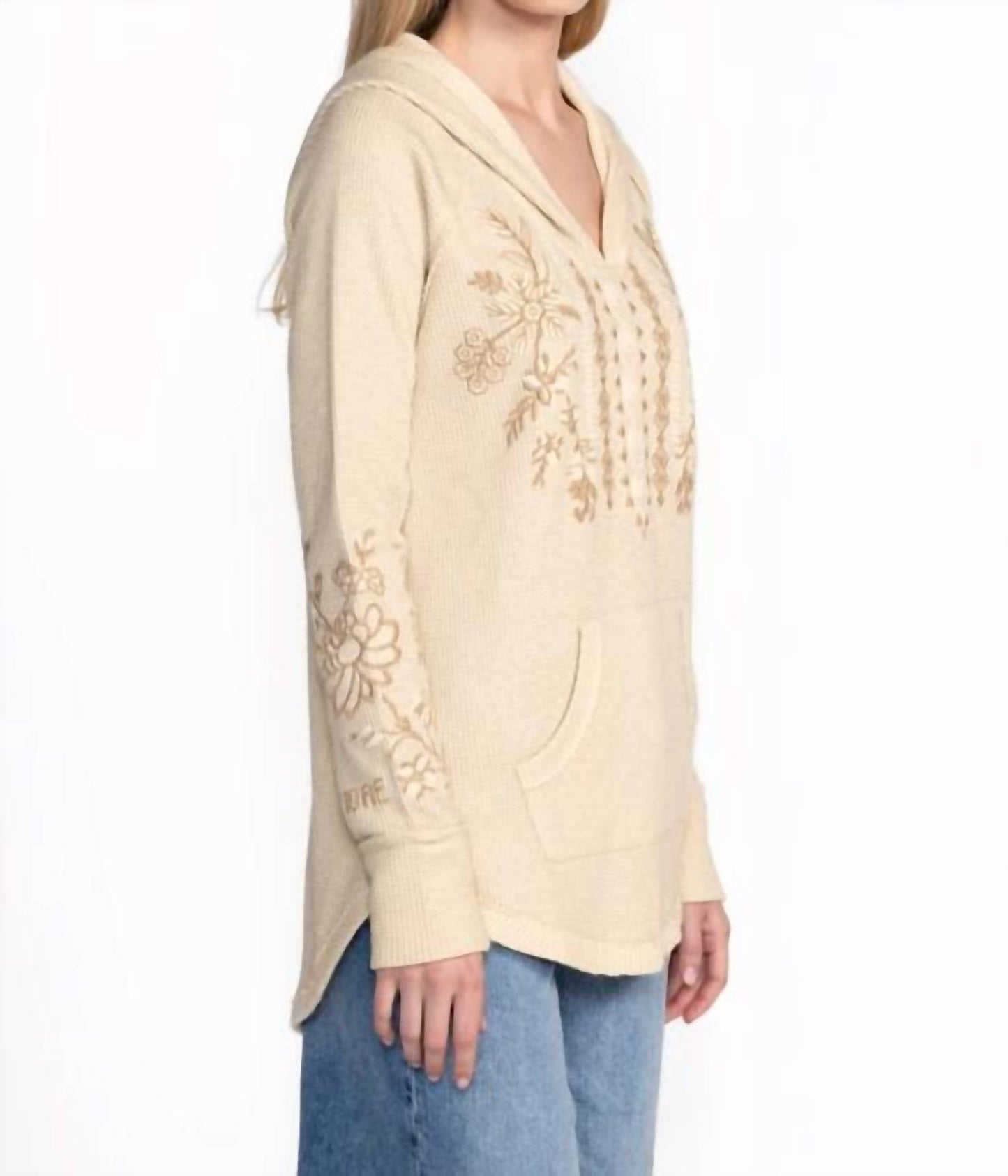 Johnny Was - METALLIC THERMAL HOODIE LAURA