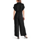 Steve Madden - Tori Tie Waist Wide Leg Satin Jumpsuit