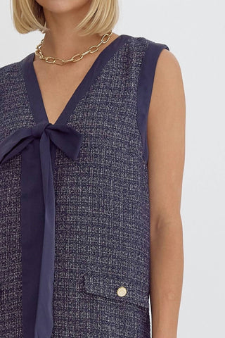 Entro - Tweed Majesty Midi Dress