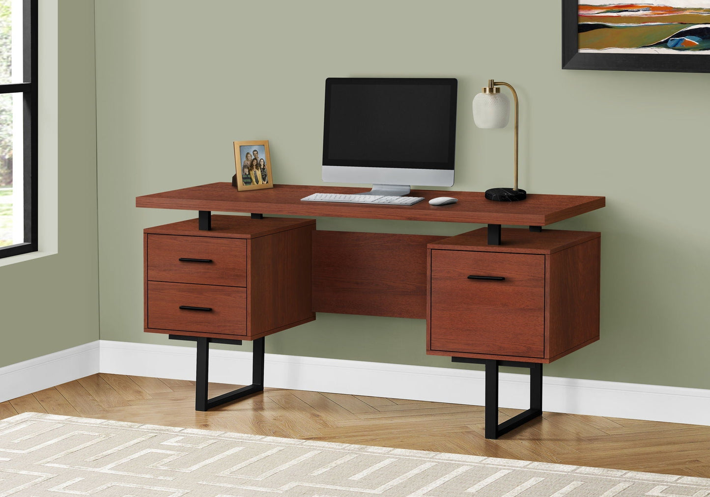 Computer Desk For Home Office With Storage Drawers