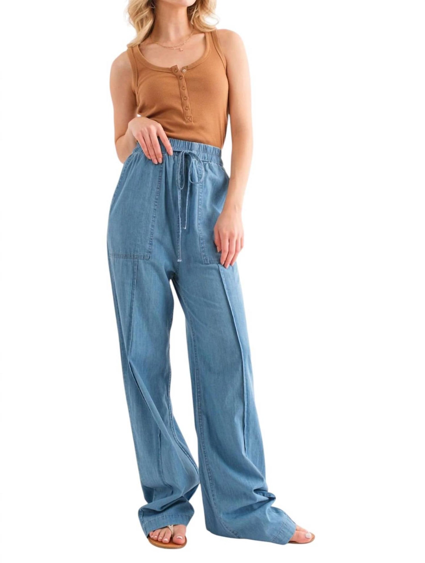And The Why - Feeling Alive Chambray Pants