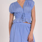 Elan - V-neck Rufle Top