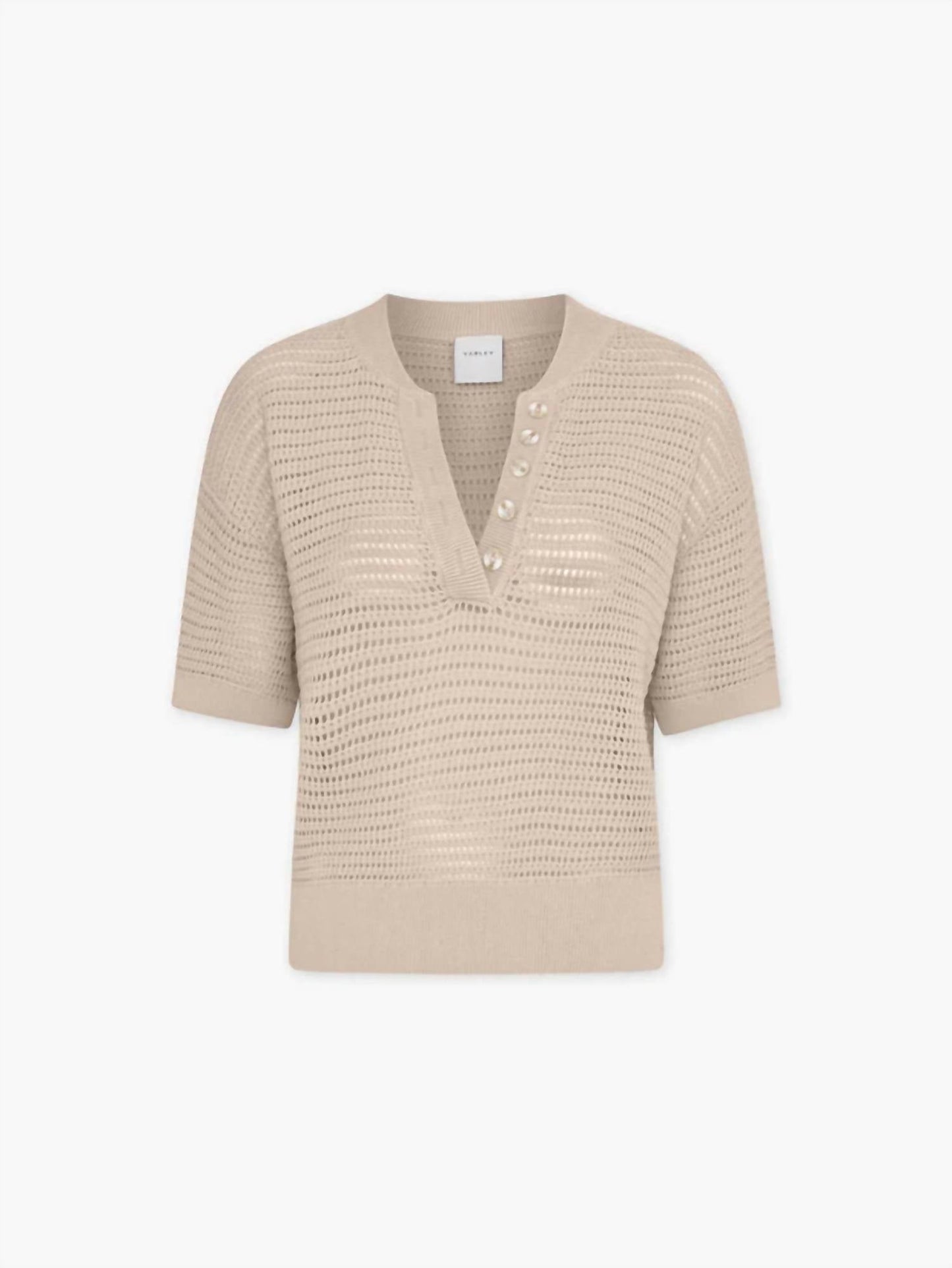Varley - Callie Knit Boxy Split Top