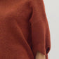 Entro - Scallop Hem Knit Relaxed Sweater