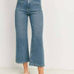 Just Black Denim - High Rise Patch Pocket Wide Leg Jeans