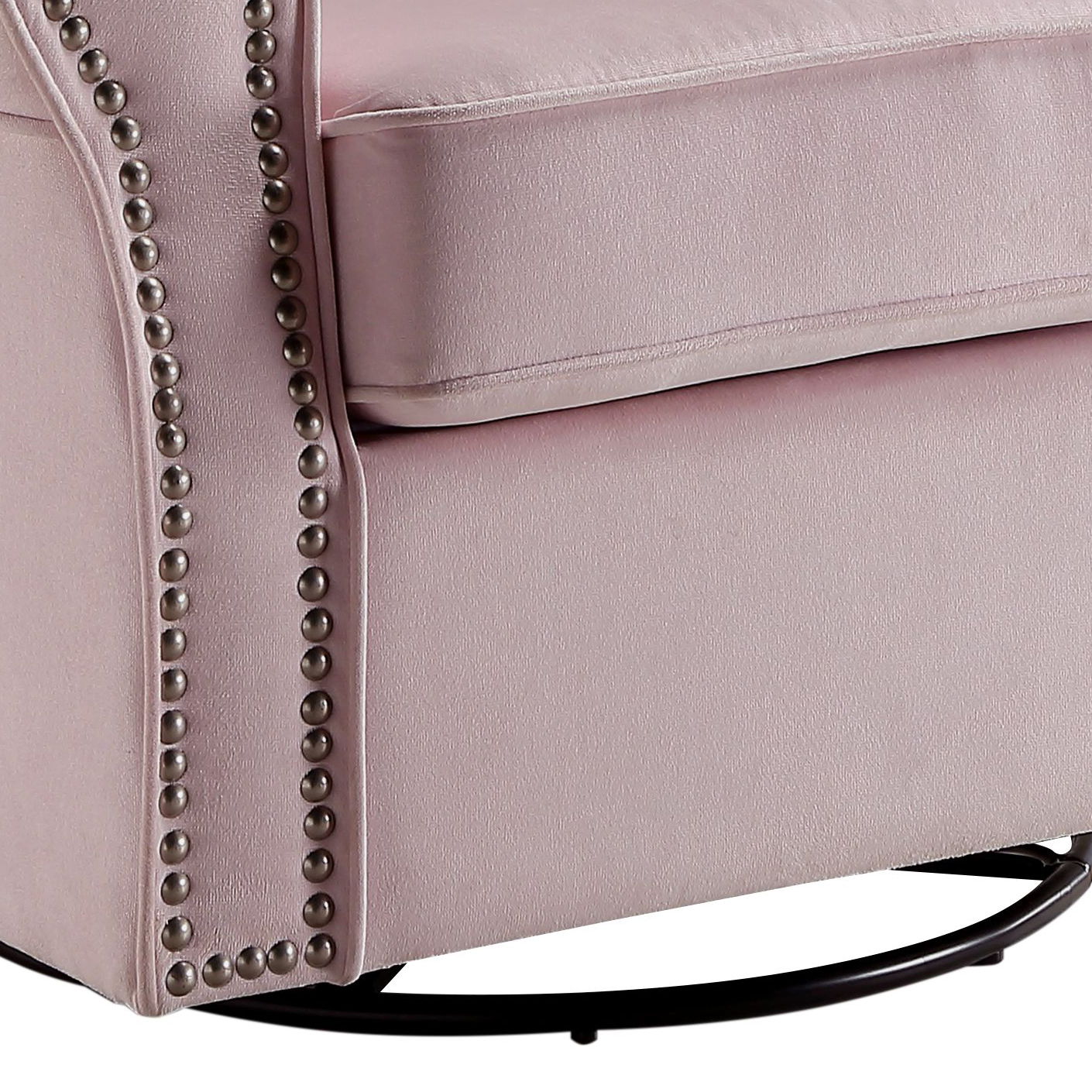 Tamaki Glider Chair With Swivel - Pink