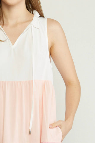 Entro - Colorblock Maxi Dress